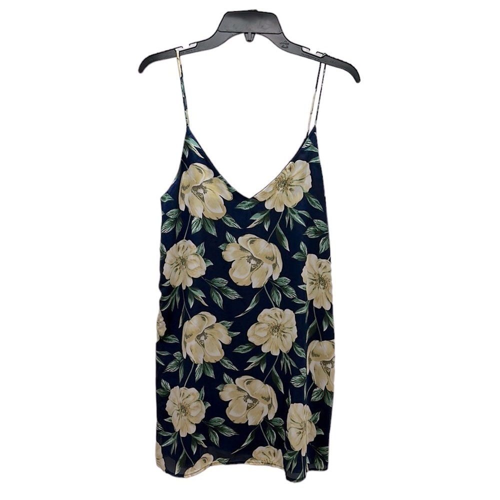 Lulu’s What a Dahlia Blue Floral Slip Dress M‎ Mini NWT